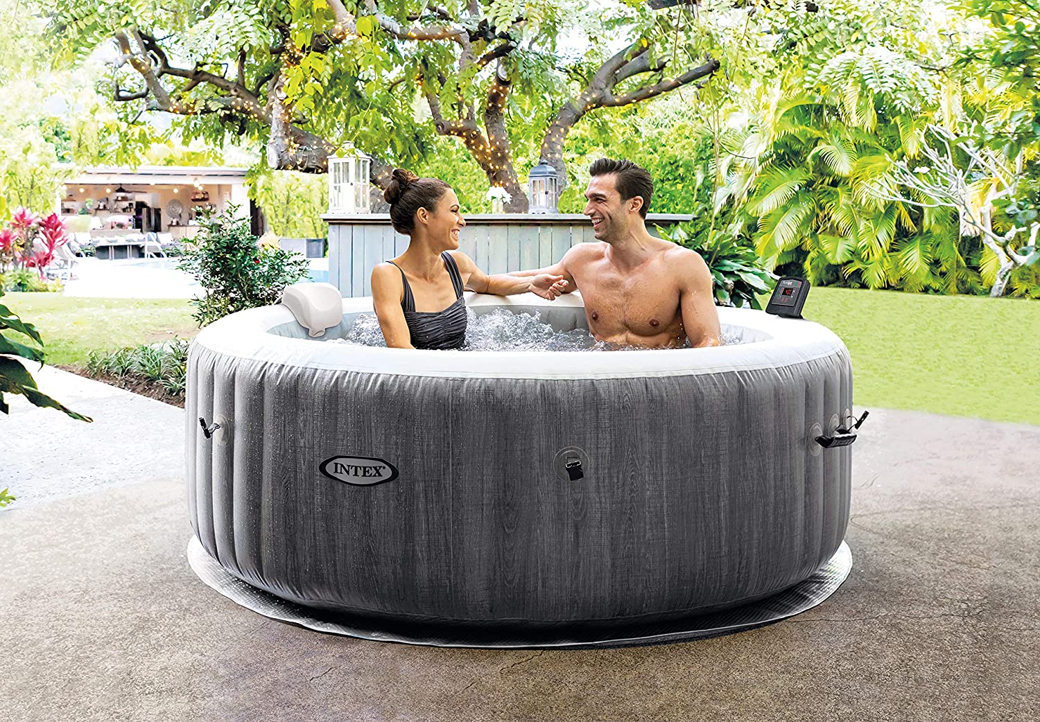Intex Whirlpool Pure SPA Bubble Massage Greywood Deluxe
