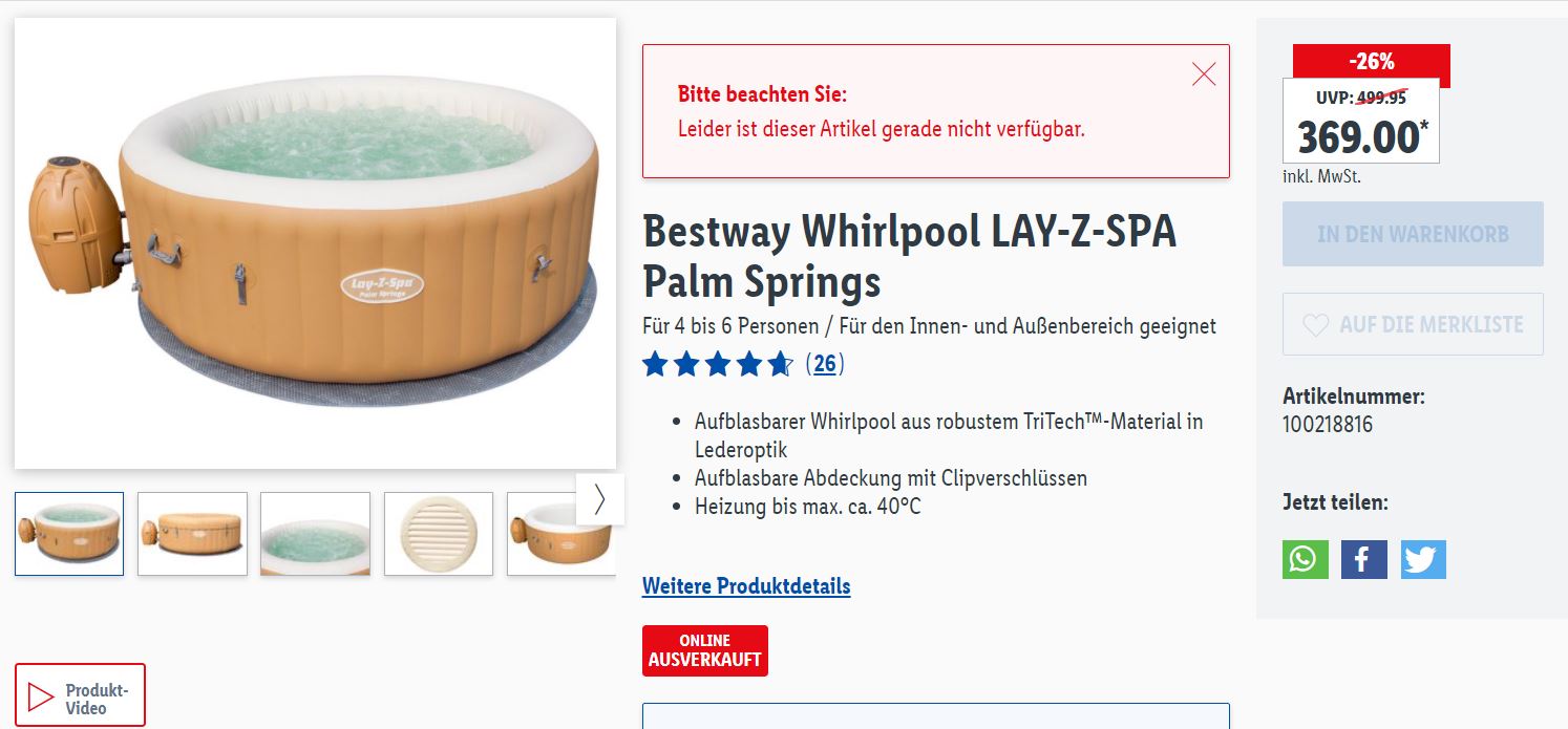 Lidl Whirlpools Günstig & hochwertig Deal verpasst?