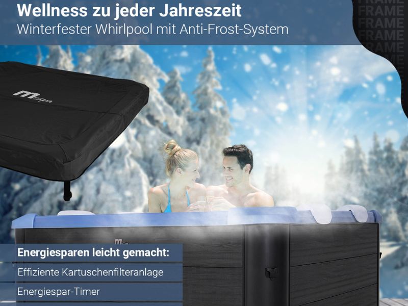 Der MSpa Frame Oslo Whirlpool ist natürlich winterfest