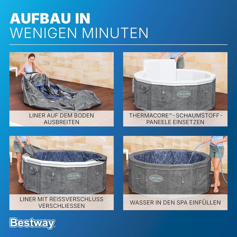 LAY Z SPA Carrara Whirlpool Aufbau s