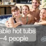Inflatable hot tubs for 3–4 people